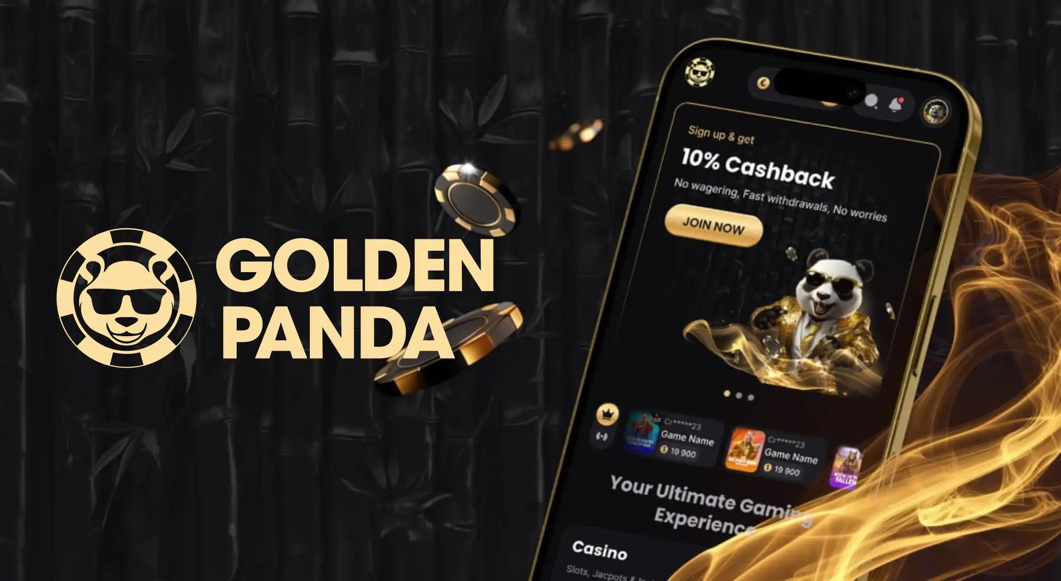 GoldenPanda Casino App-schermafbeelding